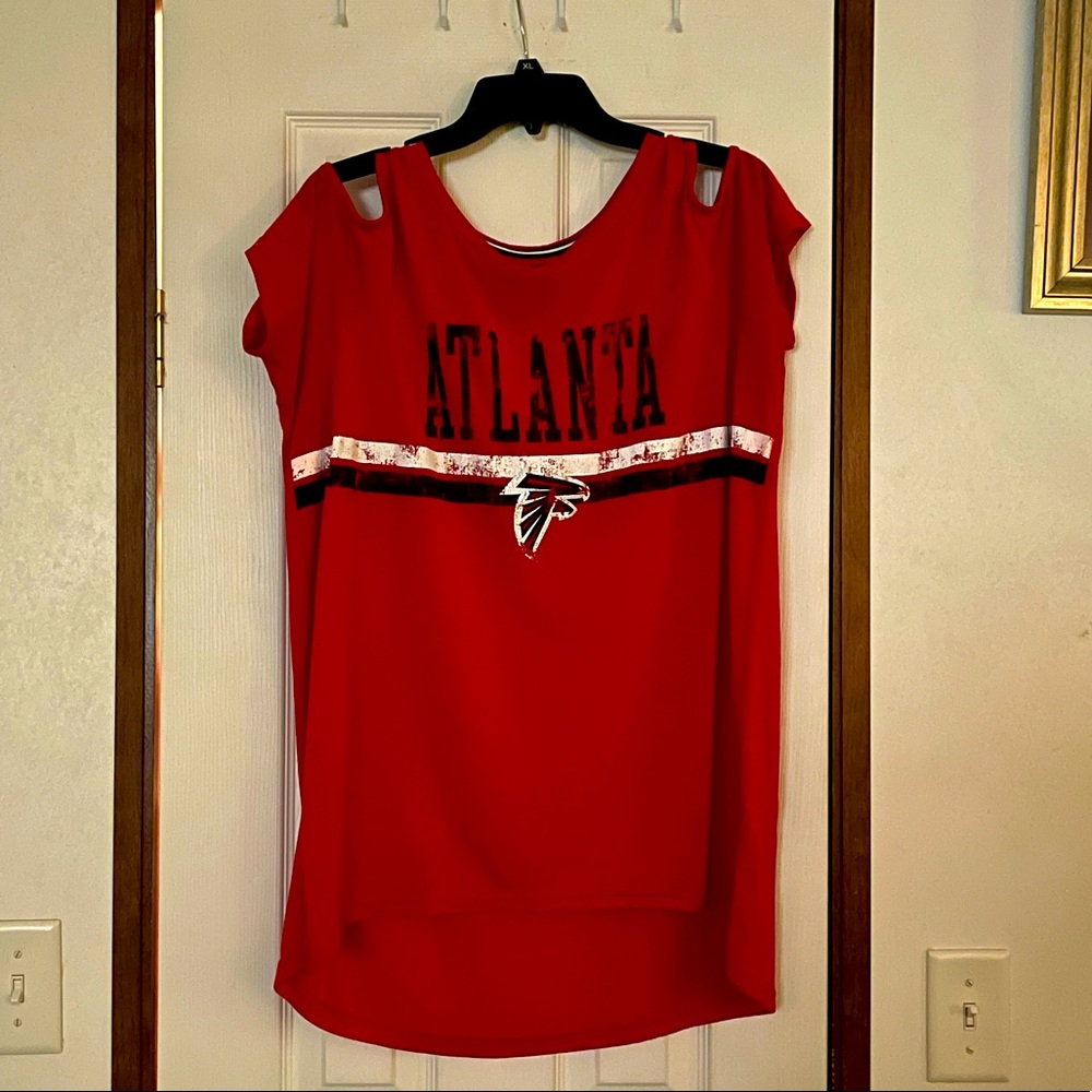 Atlanta Falcons Cold Shoulder Shirt